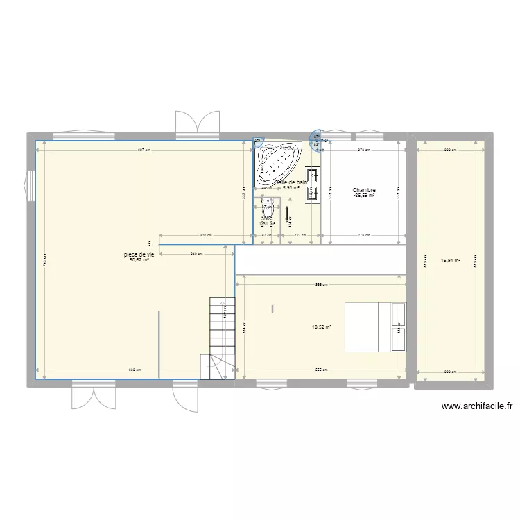 maison st herblon. Plan de 