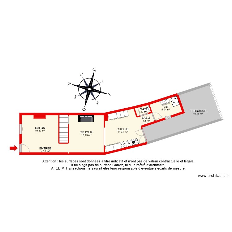 BI 7259 RDC. Plan de 0 pièce et 0 m2