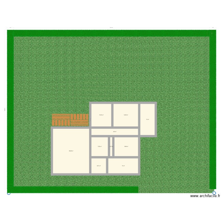 Maison CQURCERAC droite. Plan de 10 pièces et 108 m2