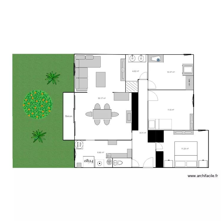 lunel. Plan de 