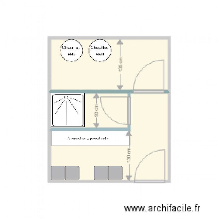 vestiaire femme. Plan de 0 pièce et 0 m2