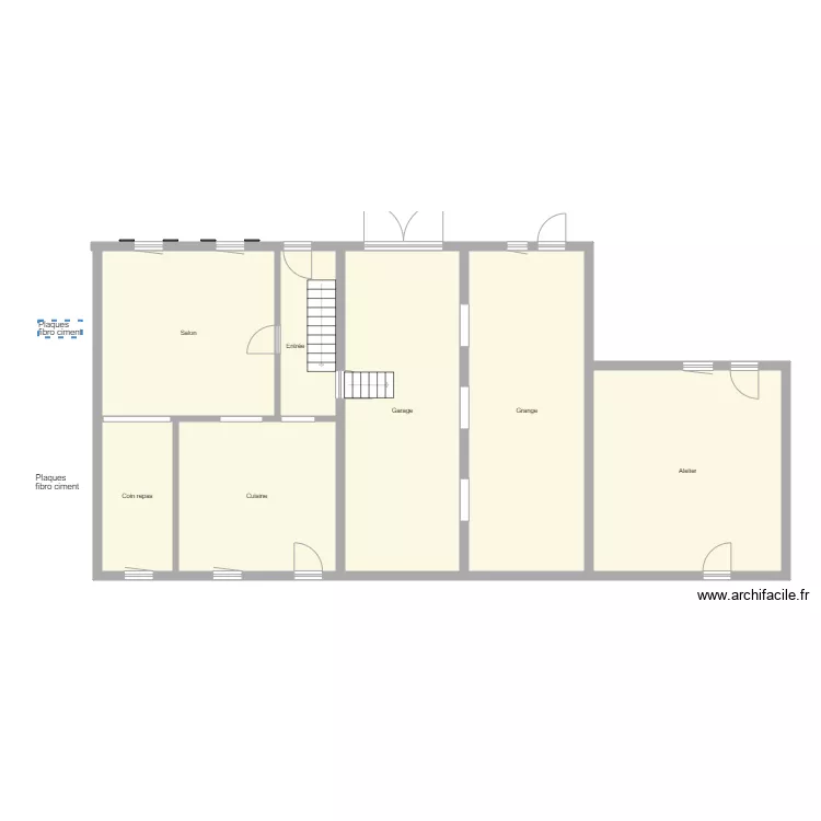Croquis VACHET ET DORMONT. Plan de 
