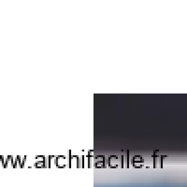 Cuisine et s&eacute;jour. Plan de 