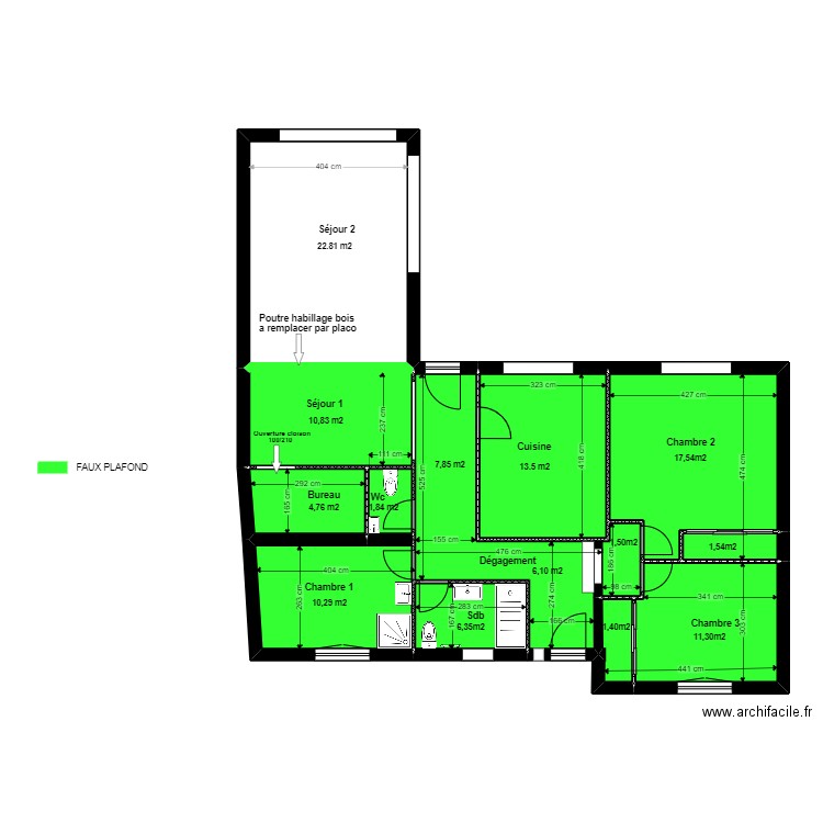 ESTRANGIN PROJET coté. Plan de 0 pièce et 0 m2
