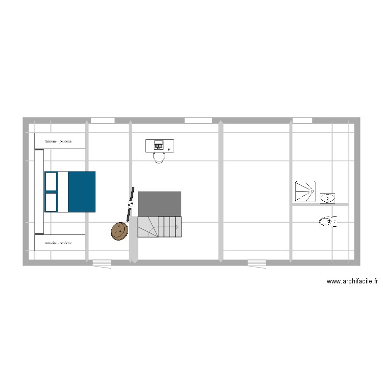 Combles carrez. Plan de 0 pièce et 0 m2