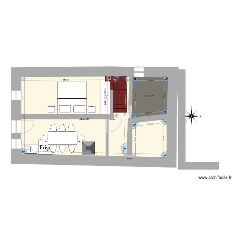 rez de chauss&eacute;e. Plan de 0 pièce et 0 m2