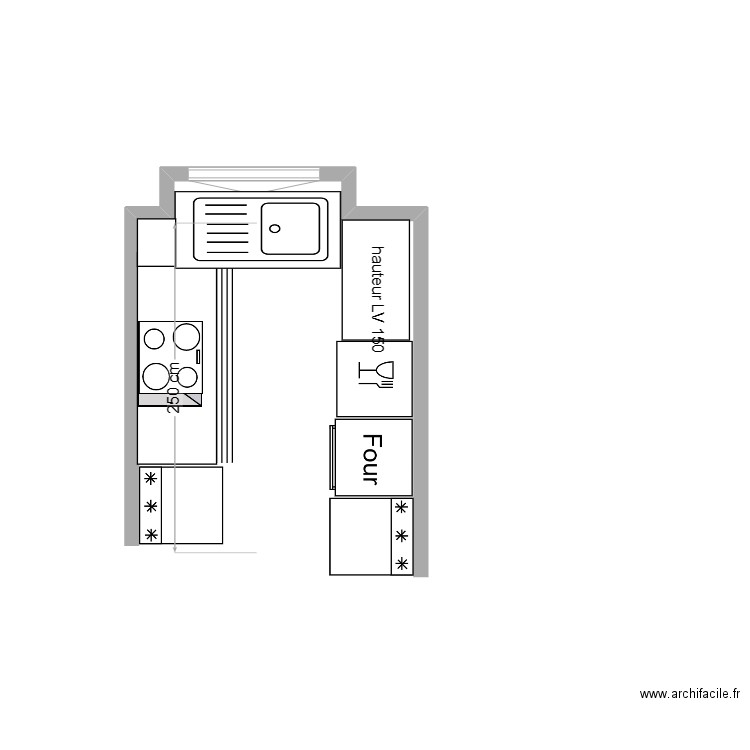 CUISINE 2. Plan de 0 pièce et 0 m2