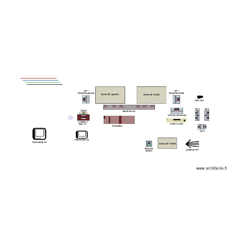 Audio vidéo 01. Plan de 0 pièce et 0 m2
