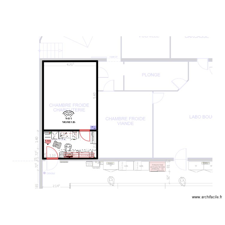 Bitschwiller les Thann V1. Plan de 1 pièce et 32 m2