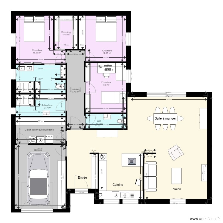 Maison 04 v1. Plan de 0 pièce et 0 m2