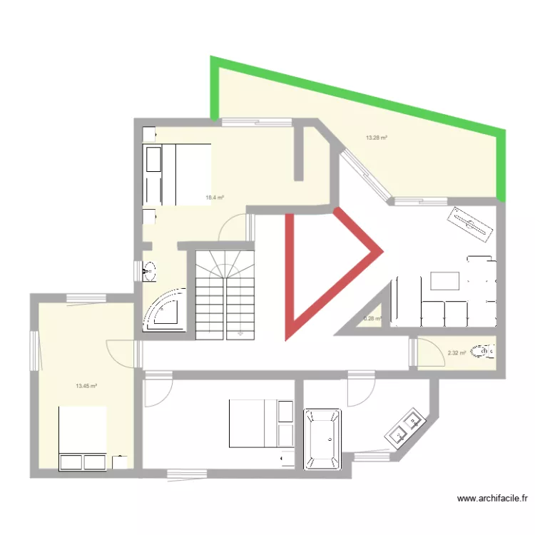 projet maison 2. Plan de 