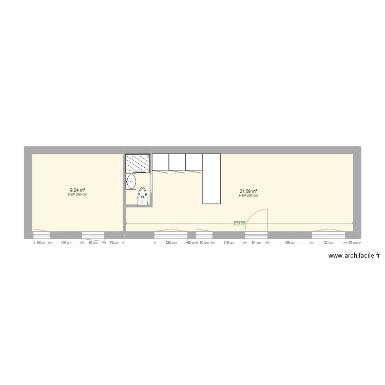 VINCENNES DIDEROT 2. Plan de 3 pièces et 32 m2