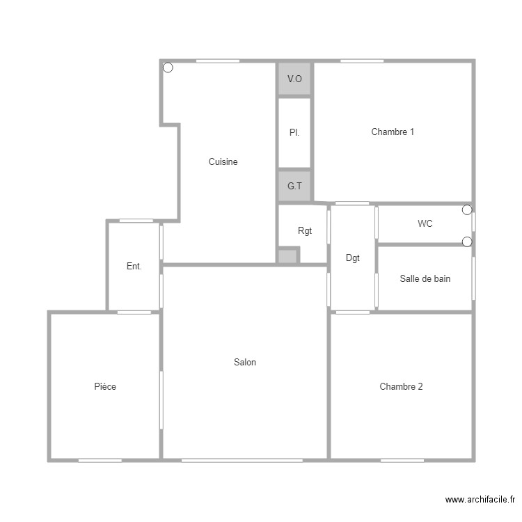 GEORGEON. Plan de 0 pièce et 0 m2