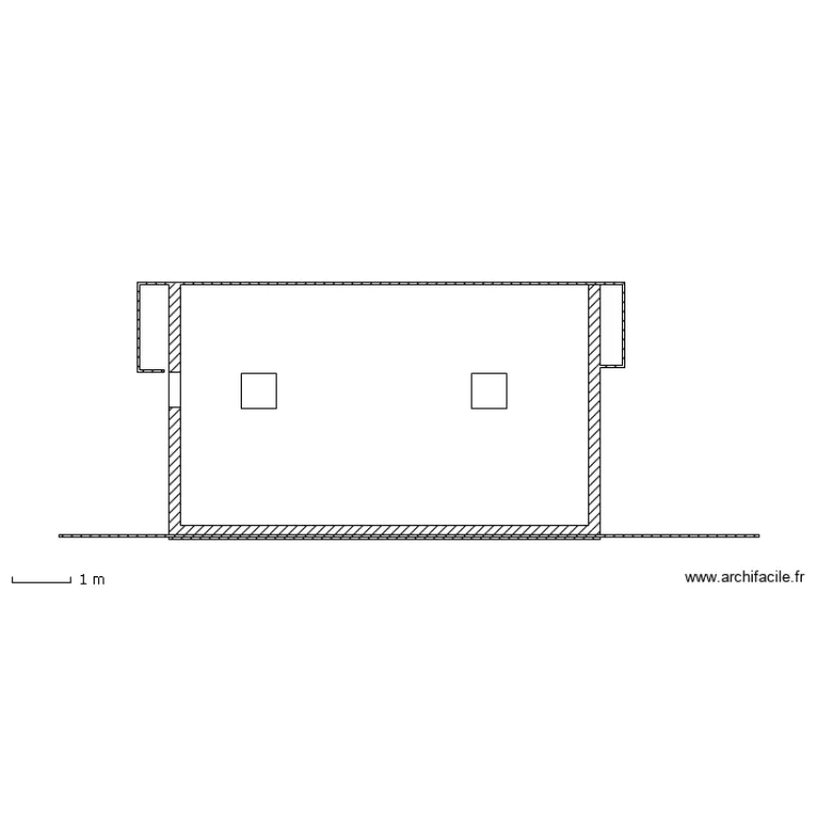 face Nord coupe B - B . Plan de face Nord coupe B - B . Plan de