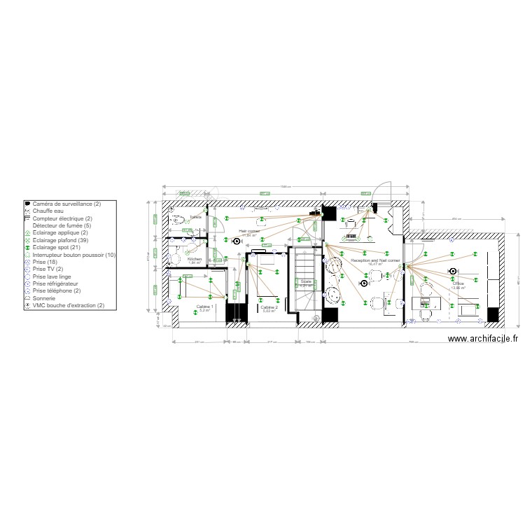 Plan Electrique Institut Liyah Paris R. Plan de 0 pièce et 0 m2