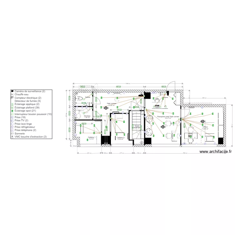 Plan Electrique Institut Liyah Paris R. Plan de 