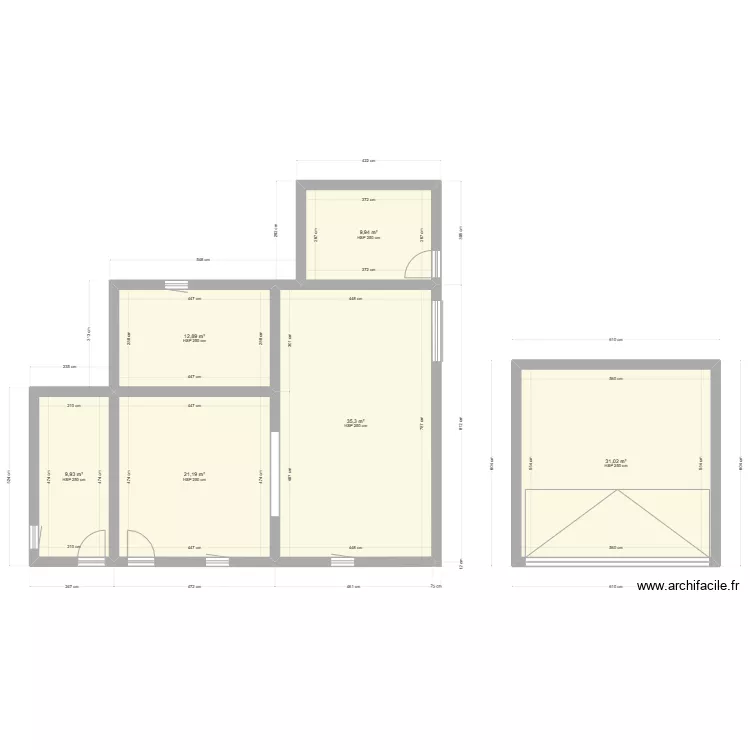 Avant Annexe. Plan de 