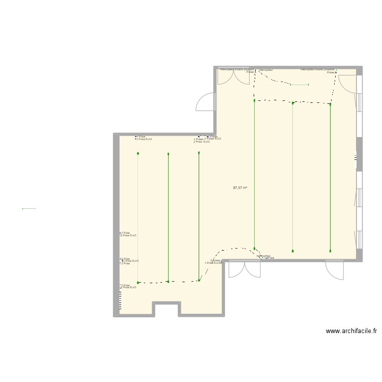 salle de cour final. Plan de 0 pièce et 0 m2