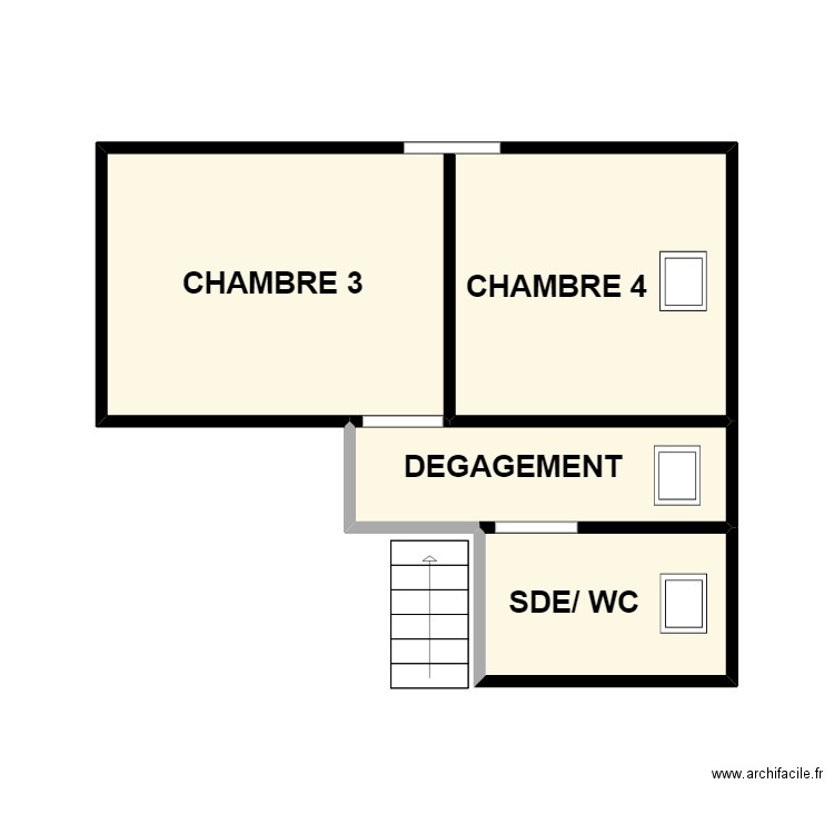 mariot 1ER. Plan de 3 pièces et 22 m2