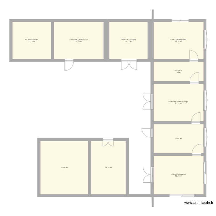 maison 7 chambre . Plan de 0 pièce et 0 m2