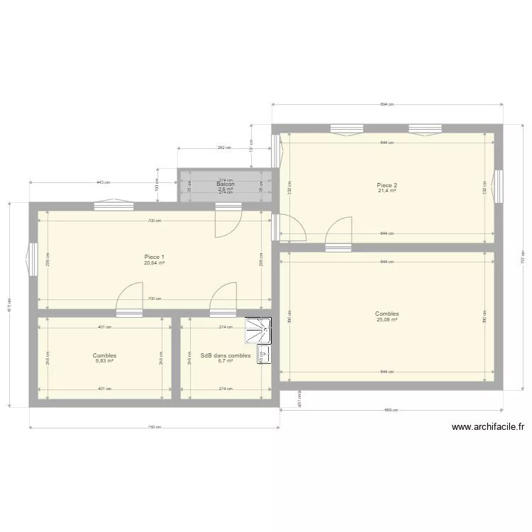 maison cantona. Plan de 