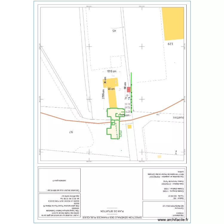 les tadornes plan de masse V3. Plan de 0 pièce et 0 m2