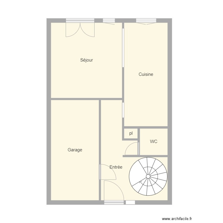 coulaines rdc. Plan de 0 pièce et 0 m2
