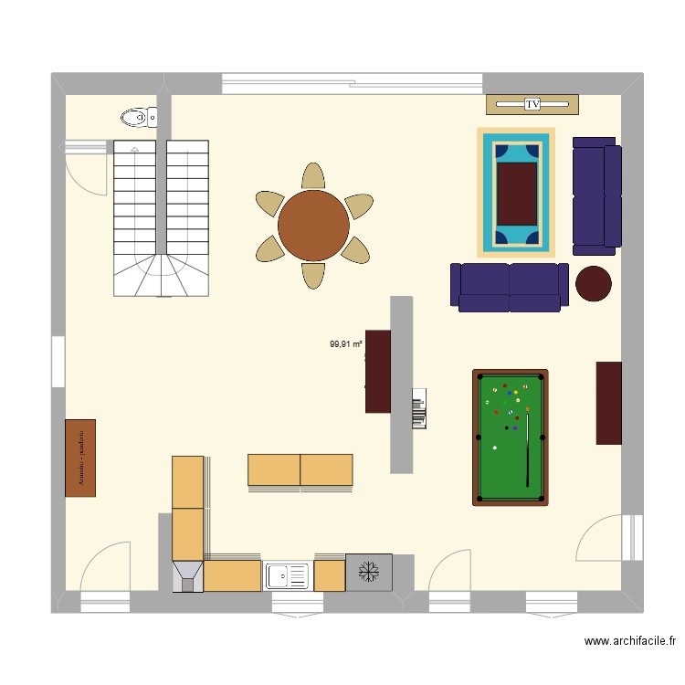 sejour 1 lapeurusse. Plan de 0 pièce et 0 m2