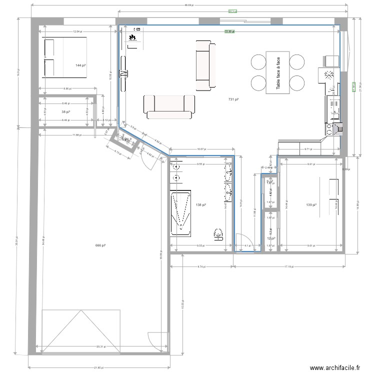 Chalet à construction1. Plan de 0 pièce et 0 m2