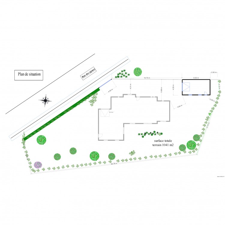 Plan situation 2 . Plan de 0 pièce et 0 m2