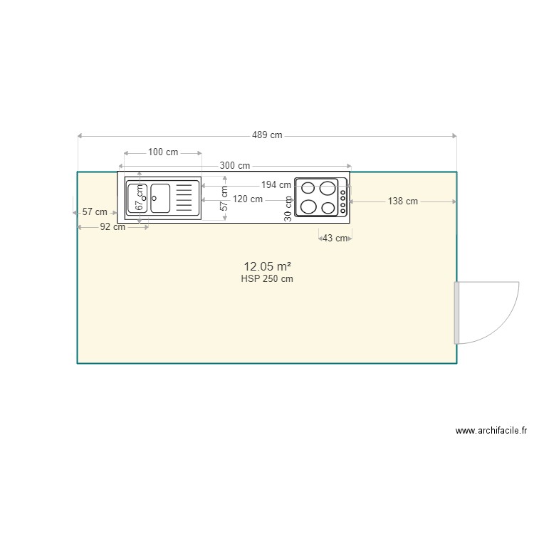 PLAN CUISINE MAISON ALFORT. Plan de 0 pièce et 0 m2