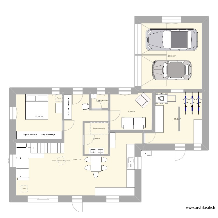 Maison Eichwald Initial. Plan de 7 pièces et 115 m2