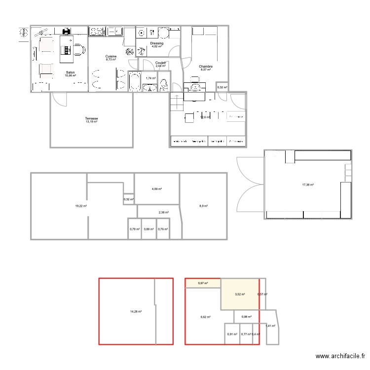 Mobil-Home Projet C avec isolation. Plan de 0 pièce et 0 m2