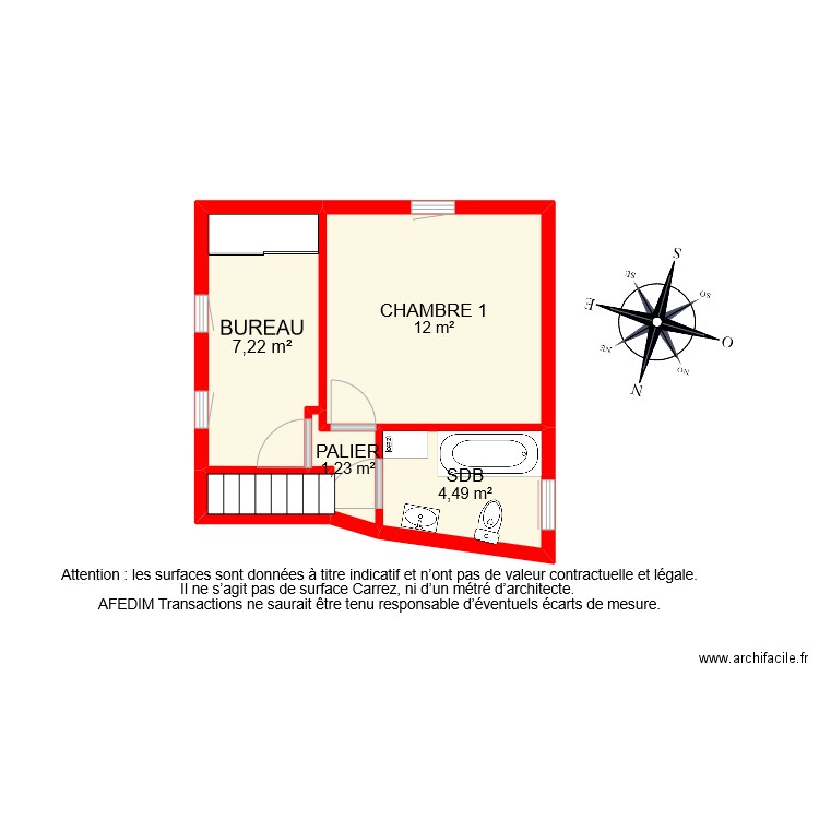 BI 10727 ETAGE. Plan de 0 pièce et 0 m2