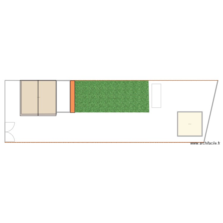 Etage 1. Plan de 2 pièces et 76 m2