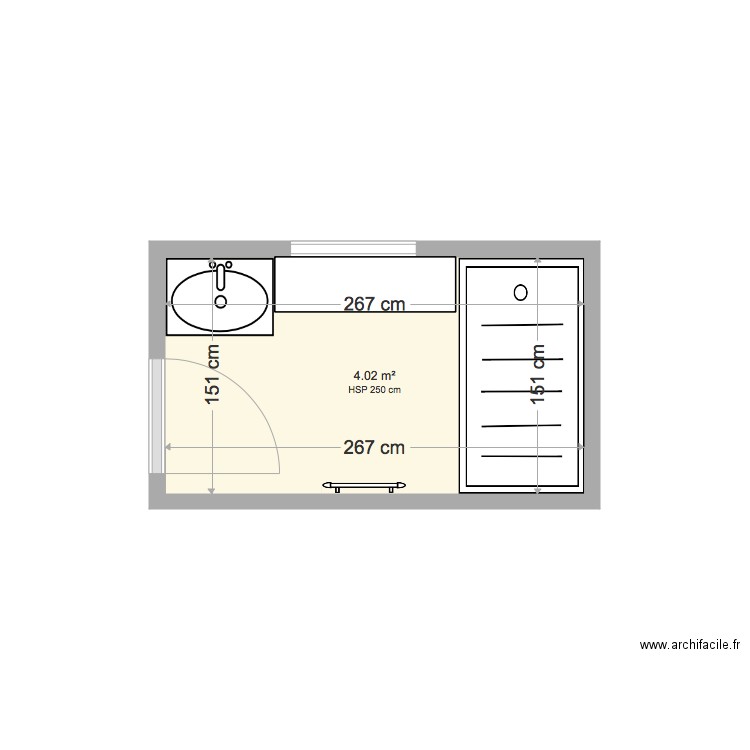 Sdb Christophe Latreche. Plan de 0 pièce et 0 m2