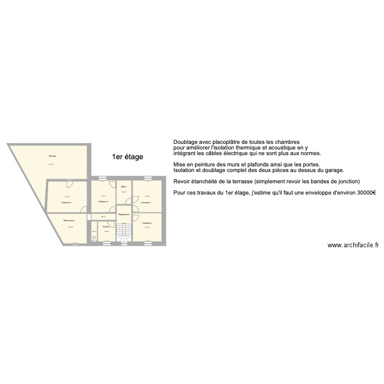 Saint Nic 1er étage. Plan de 0 pièce et 0 m2