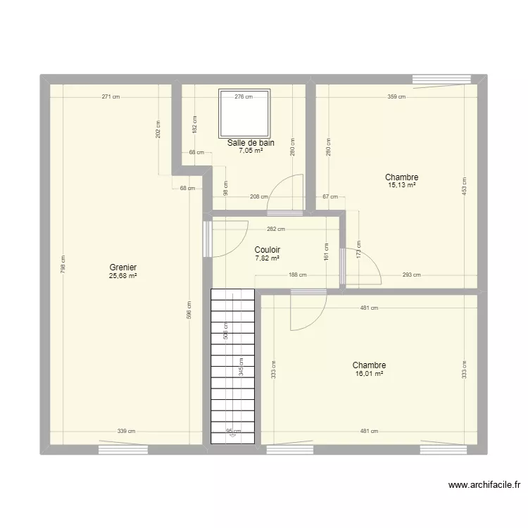 Halanzy 1er étage. Plan de Halanzy 1er étage. Plan de