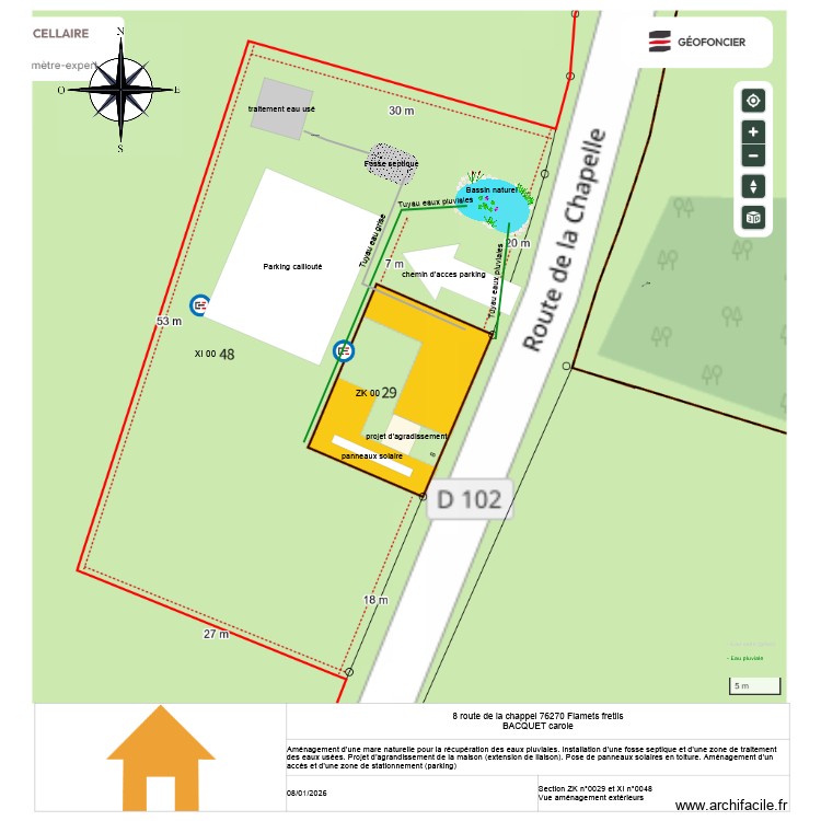 DP2 Plan de masse. Plan de 0 pièce et 0 m2