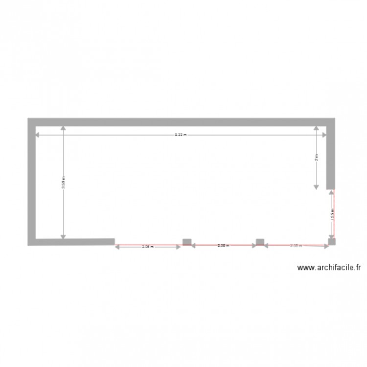 DEPENDANCE SANS ABRI DE JARDIN. Plan de 0 pièce et 0 m2