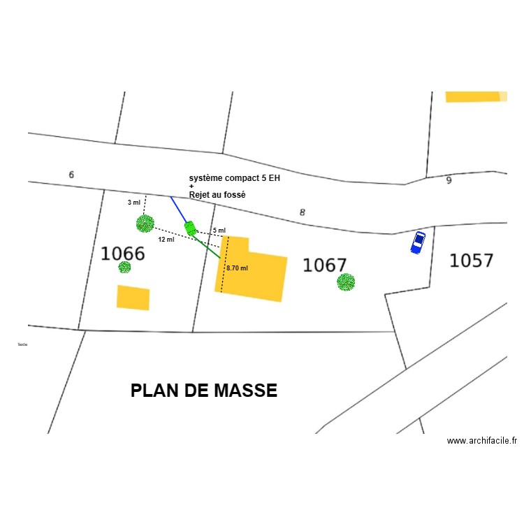 Houssin. Plan de 0 pièce et 0 m2