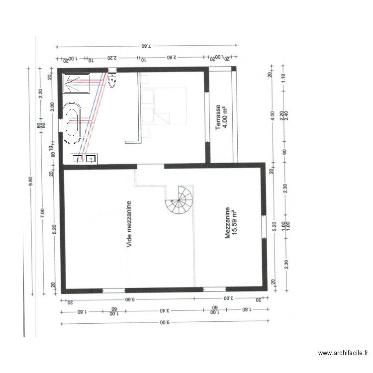 marc arnaudin etage . Plan de 0 pièce et 0 m2