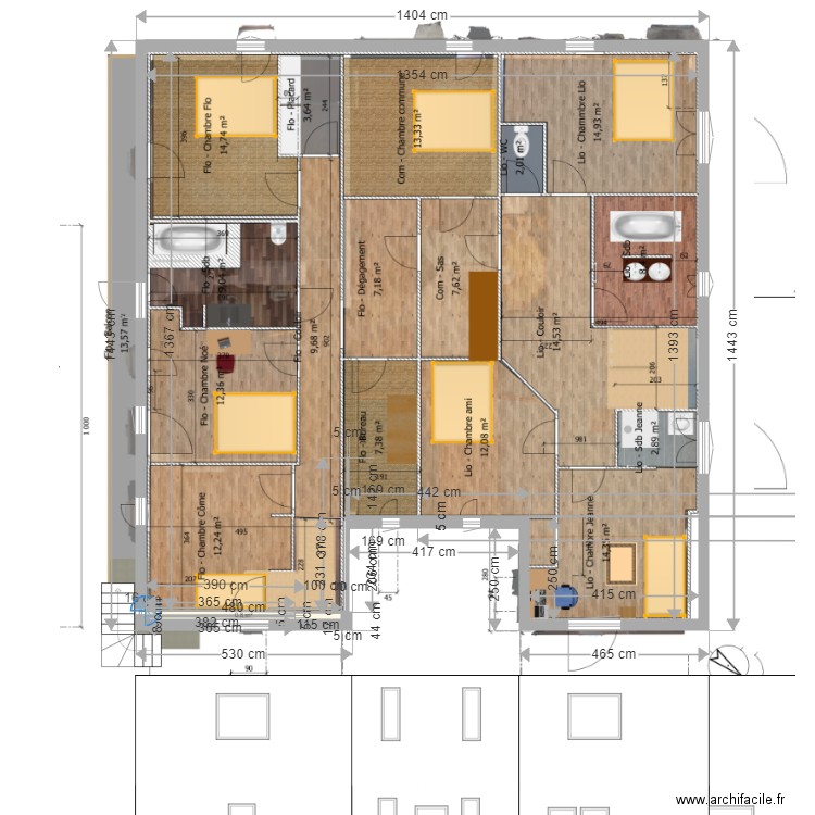 Maison Vinzier. Plan de 0 pièce et 0 m2