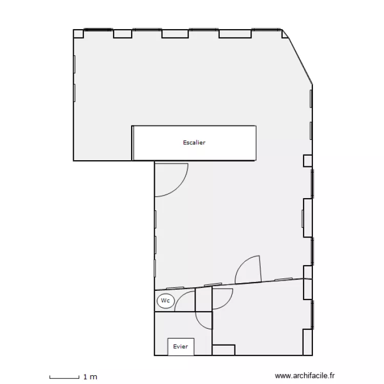 1er etage. Plan de 