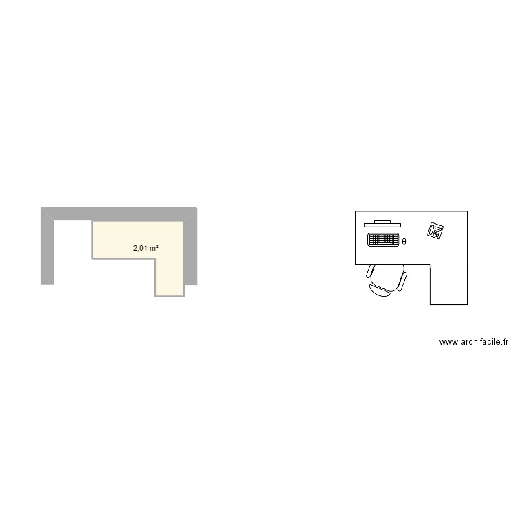 buroo. Plan de 0 pièce et 0 m2