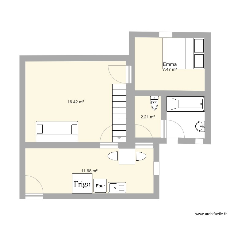 A Colocation Plan Sample Plan – Colocation – Par CharlotteCholl ️ | ArchiFacile