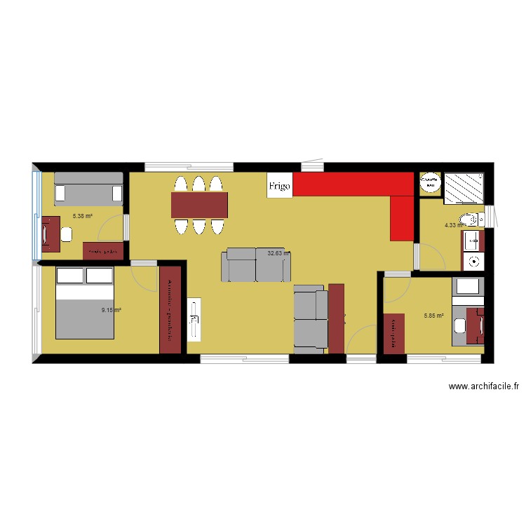 Plan maison TC 2. Plan de 0 pièce et 0 m2