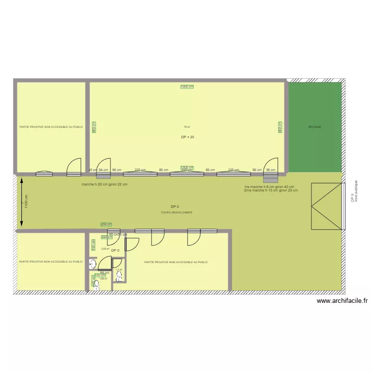 L IDIOT N 2 AVANT TRAVAUX. Plan de L IDIOT N 2 AVANT TRAVAUX. Plan de