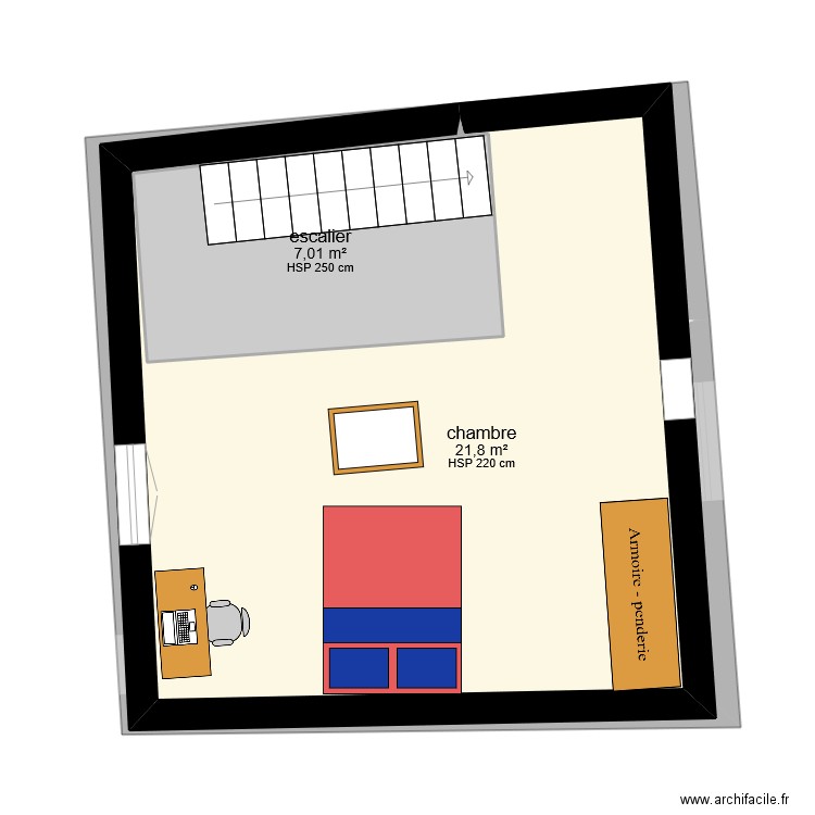 SAMPSONI. Plan de 16 pièces et 141 m2