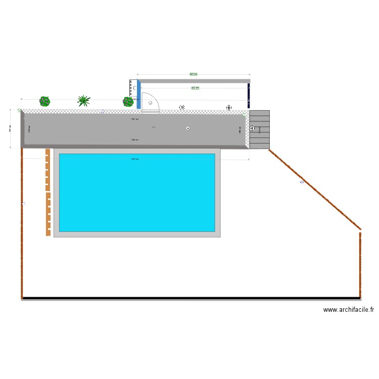 local technique piscine surface. Plan de 0 pièce et 0 m2